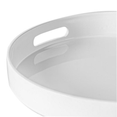 Argon Tableware - Round Serving Trays - 33cm - White - Pack of 3 - 6