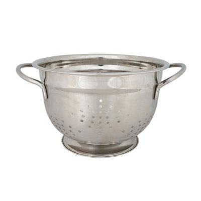 Argon Tableware Stainless Steel Colander - 21.5cm