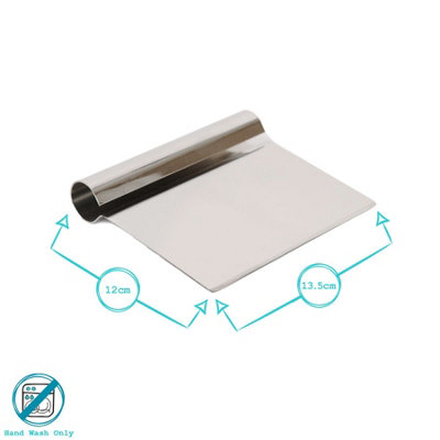 Argon Tableware Stainless Steel Dough Scraper - 13.5cm - 3