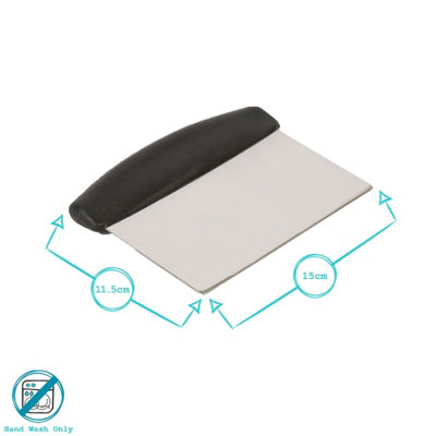 Argon Tableware Stainless Steel Dough Scraper - 15cm - 3