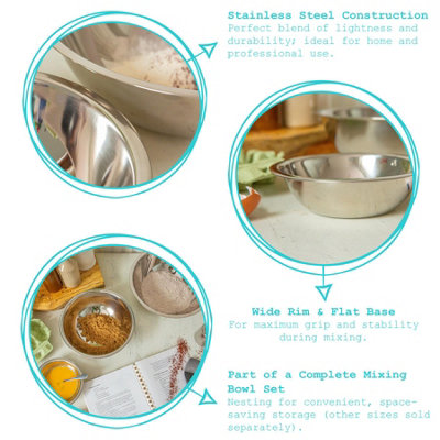 Argon Tableware Stainless Steel Mixing Bowl - 500ml