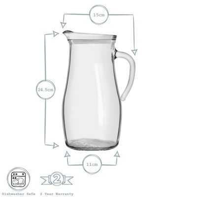 Argon Tableware - Tallo Glass Water Jug - 1.8 Litre