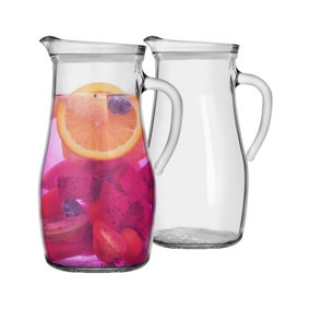 Argon Tableware Tallo Glass Water Jugs - 1.8 Litre - Pack of 2