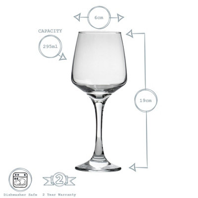 Argon Tableware - Tallo White Wine Glasses - 295ml - Clear - Pack of 6