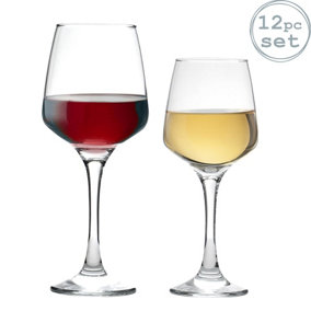 Argon Tableware - Tallo Wine Glasses Set - 12pc - Clear