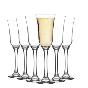 Argon Tableware - Tromba Champagne Flutes - 190ml - Pack of 6