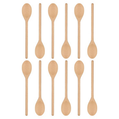 Argon Tableware Wooden Cooking Spoons - 30cm - Pack of 12