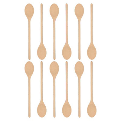 Argon Tableware Wooden Cooking Spoons - 35cm - Pack of 12