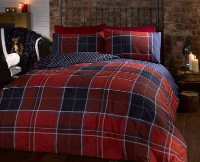 Argyle Design Tartan Duvet Cover Set