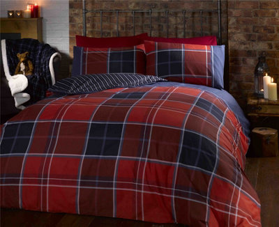 Argyle Design Tartan Duvet Cover Set