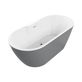 Ari Design Denver Freestanding 1655x745x580mm Bath - Grey