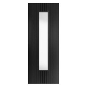 Aria Black Glazed Internal Laminate Door