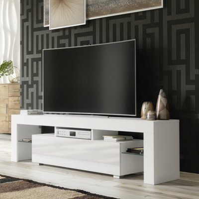 160cm white gloss tv unit discount