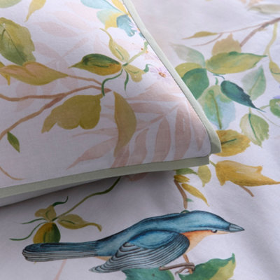 Arianna 100% Cotton Natural Country Garden Print Duvet Cover Set