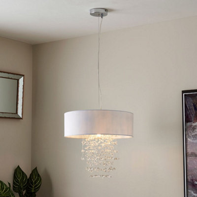 Arianna Satin Nickel Ceiling Pendant