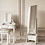 Arianna x Nikita White Hollywood Mirror Dressing Table and Mirror Jewellery Cabinet Set