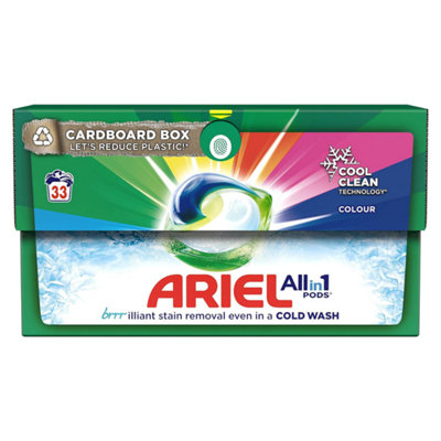 Ariel All-in-One Pods Clean & Cool Colour 33 Pods x 3