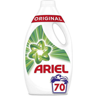 Ariel Original Washing Liquid 70 washes - Brilliant stain remove in cold and short wash - Pack of 3