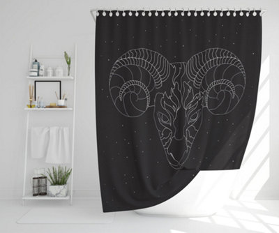 Aries zodiac sign (shower curtain) / Default Title