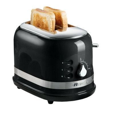 Ariete 0149B Moderna 2 Slice Toaster, Defrost Function, Black | DIY at B&Q