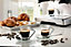 Ariete 1313 Metal Espresso Coffee Machine with Bean Grinder, Stainless Steel
