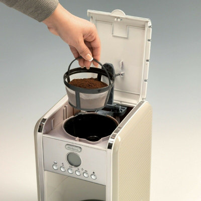 Ariete 1342/03 Vintage Retro Filter Coffee Machine, 24 Hour Timer, Beige