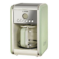 Ariete 1342/04 Vintage Retro Filter Coffee Machine, 24 Hour Timer, Green