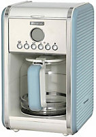 Ariete 1342/05 Vintage Retro Filter Coffee Machine, 24 Hour Timer, Blue