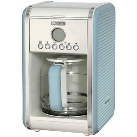 Ariete 1342/05 Vintage Retro Filter Coffee Machine, 24 Hour Timer, Blue
