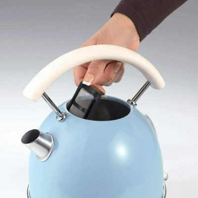 Ariete 2877 05 Vintage Retro Dome Kettle 1.7 Litre Capacity Blue