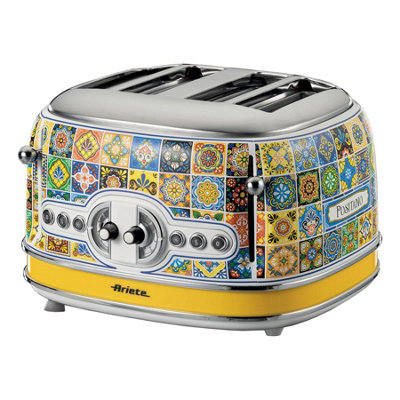 Ariete 561/1 Positano 4 Slice Toaster, Vintage Italian Tile Design ...
