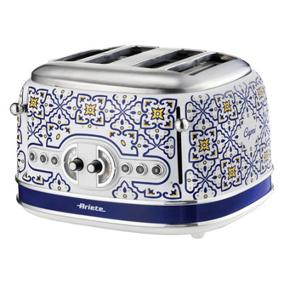 Ariete 561/2 Capri Slice Toaster, Vintage Italian Tile Design