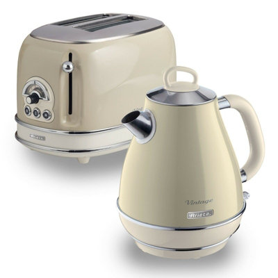 Ariete ARPK1 Vintage Retro Jug Kettle & Toaster Set, 1.7 Litre Kettle
