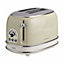 Ariete ARPK16 Vintage Retro Dome Kettle, Toaster & Espresso Coffee Machine Set, Beige
