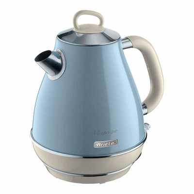 Ariete ARPK21 Vintage Retro Jug Kettle Slice Toaster Set, Blue