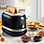 Ariete ARPK31 Moderna Kettle & Toaster Set, 1.7 Litre Kettle, 2 Slice Toaster, Black