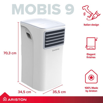 Ariston Mobis 9 9000BTU Portable Air Conditioner White Freestanding 3381529