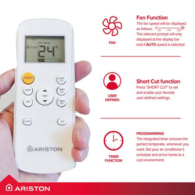 Ariston Mobis 9 9000BTU Portable Air Conditioner White Freestanding 3381529