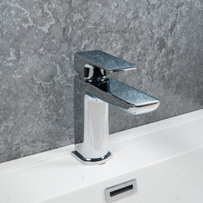 ARKO Bathroom Sink Tap, Basin Mixer Tap,  Mono Basin Faucet with,Pop Up Waste,Single Lever Handle,CHROME