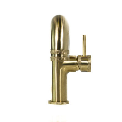 ARKO Bathroom Sink Tap, Basin Mixer Tap, Mono Basin Faucet with Single Lever Handle,BRASS