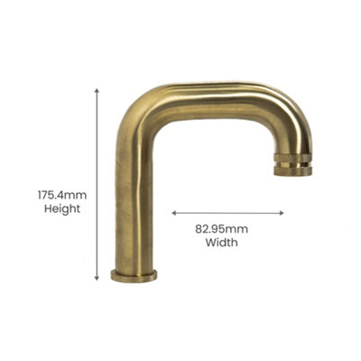 ARKO Bathroom Sink Tap, Basin Mixer Tap, Mono Basin Faucet with Single Lever Handle,BRASS