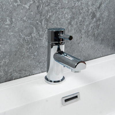 ARKO Bathroom Sink Tap,  Contemporary  Monobolic Basin Mixer Tap,  with Single Lever Handle with Clicker Waste,CHROME