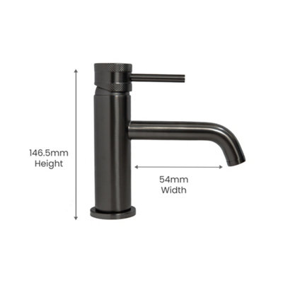 ARKO Monobloc Bathroom Sink Taps,Lead Free Basin Mixer Taps with Single Lever,BLACK