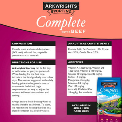 Arkwrights Complete With Beef 15kg
