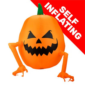 Arlec 4ft Halloween Spooky Pumpkin Inflatable