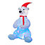 Arlec 6FT Disco Christmas Bear Inflatable