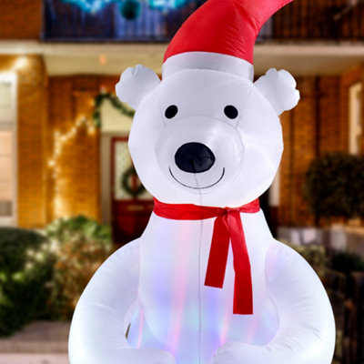 Inflatable christmas bear clearance