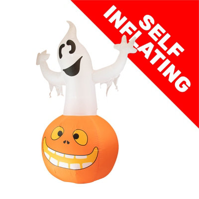 Arlec 6ft Halloween Pumpkin and Ghost Inflatable Price Comparisons | Compare The Build