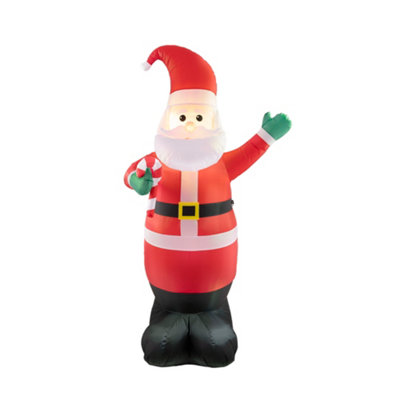 Arlec 6FT Santa Claus with Candy Cane Inflatable Price Comparisons | Compare The Build