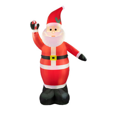 Arlec 8FT Santa Claus with Candy Cane Christmas Inflatable Price Comparisons | Compare The Build
